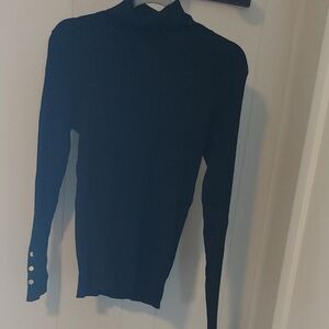 JM Collection Black Turtleneck Sweater